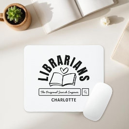 Roligt bibliotekarieböcker present för bokälskare musmatta