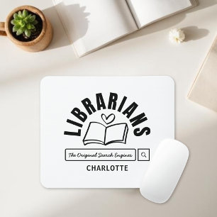 Roligt bibliotekarieböcker present för bokälskare musmatta