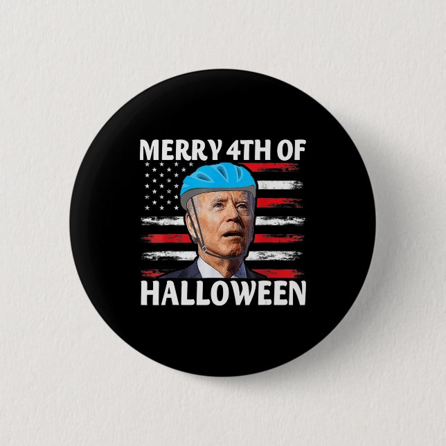 Roligt Biden Dazed Merry the juli Happy halloween  Knapp (Framsida)