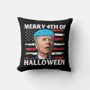 Roligt Biden Dazed Merry the juli Happy halloween  Kudde