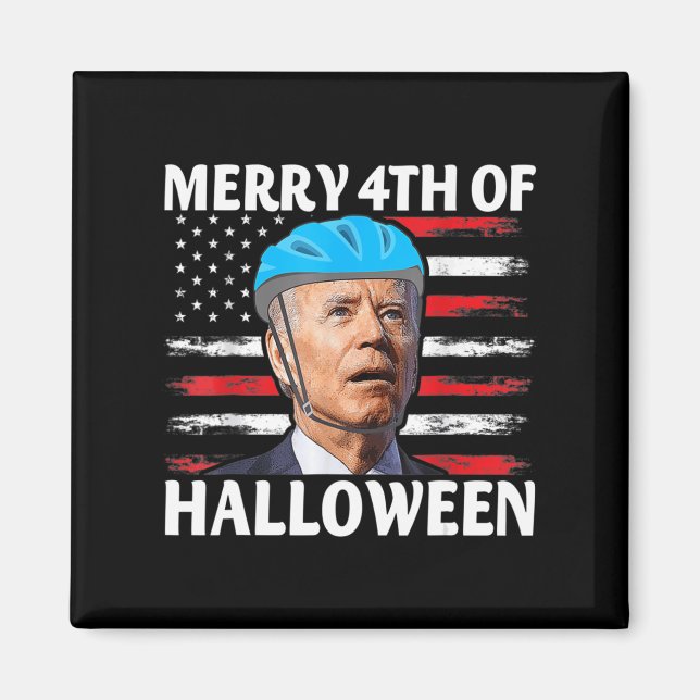 Roligt Biden Dazed Merry the juli Happy halloween  Magnet (Framsidan)