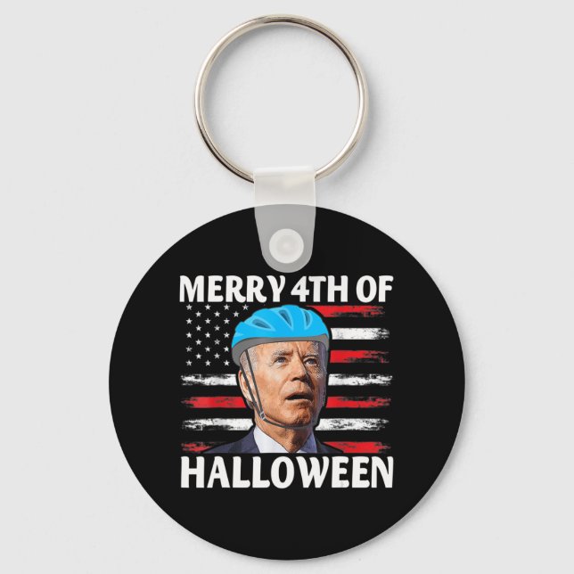 Roligt Biden Dazed Merry the juli Happy halloween  Nyckelring (Framsida)