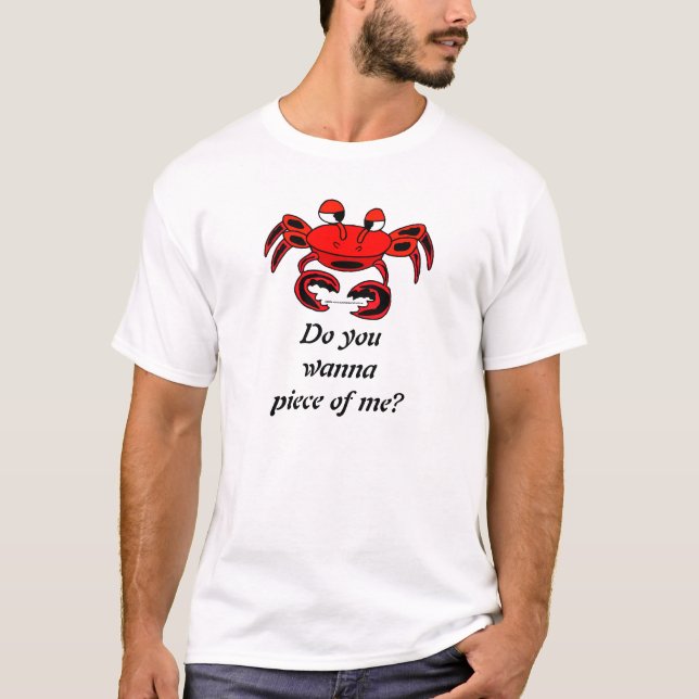 Roligt biet för krabba av mig skjorta t-shirt (Framsida)