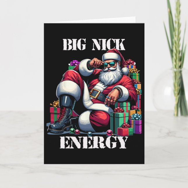 Roligt Big Nick Energy Roligt Jultomten Julafton j Kort (Framsida)