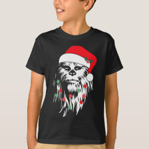 Roligt Bigfoot Ansikte Santa Hat Cute Julafton jul T Shirt
