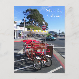 Roligt Bike Morro Bay-vykort! Vykort