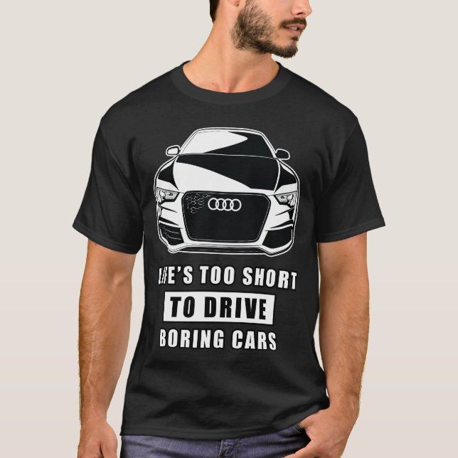 Roligt bilcitat t shirt (Framsida)
