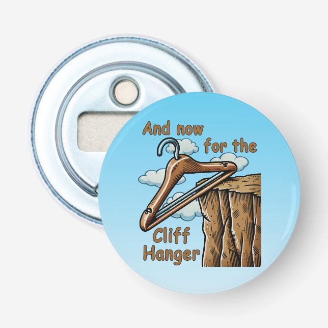 Roligt Bild av Cliff Hanger med Ordlek uppspelning Flasköppnare (Framsidan)