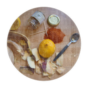 roligt bild av hackad veg som är avsedd för middag