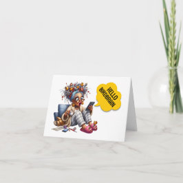 Roligt BIRDBRAIN Anteckningskort