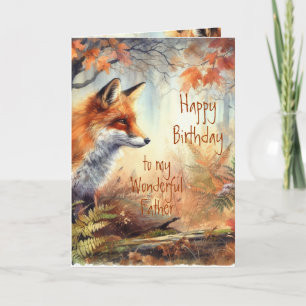 Roligt Birthday Far Proud of Animal Nature Kort