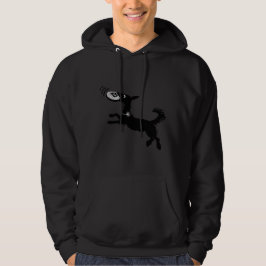 Roligt Bitcoin Frisbee Catching Hund Hoodie