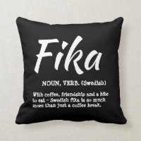 Roligt Black and White Swedish Fika Definition