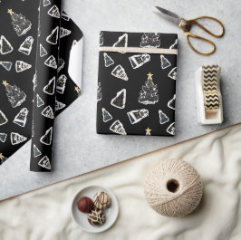 Roligt Black Cat Meowy Julgran Presentpapper