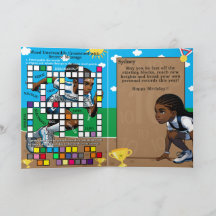 Roligt Black Girls Track Star Secret Message Birth