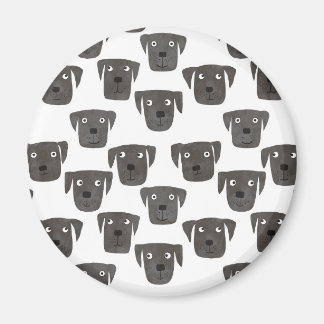 Roligt Black Labrador Retriever Hund Magnet