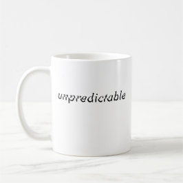 Roligt Black "unprediable" Expresstratypgraphy Kaffemugg