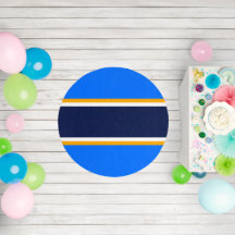 Roligt Blått Orange Vit marin Tävla Rand