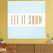 Roligt Blått pastellblått Rand LÅT DET SNÖA