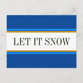 Roligt Blåvit alpinblått Rand Vykort