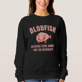 Roligt BLOBFISH Cute Animals överskattad Anpassnin T Shirt