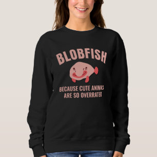 Roligt BLOBFISH Cute Animals överskattad Anpassnin T Shirt