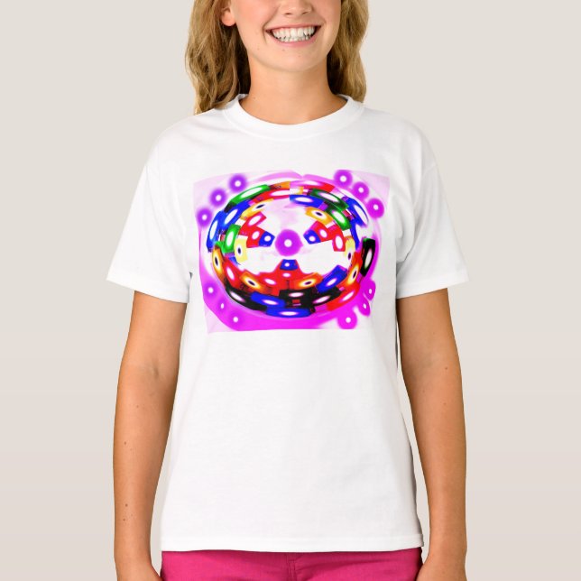 Roligt block mode t shirt (Framsida)