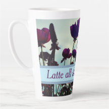 Roligt Blommigt Latte Mugg