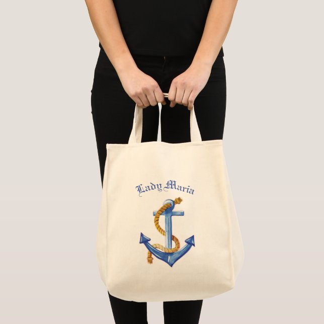 Roligt Blue Anchor Tygkasse (Framsida (produkt))