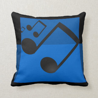 ROLIGT BLUE MUSIK NOTER KUDDE