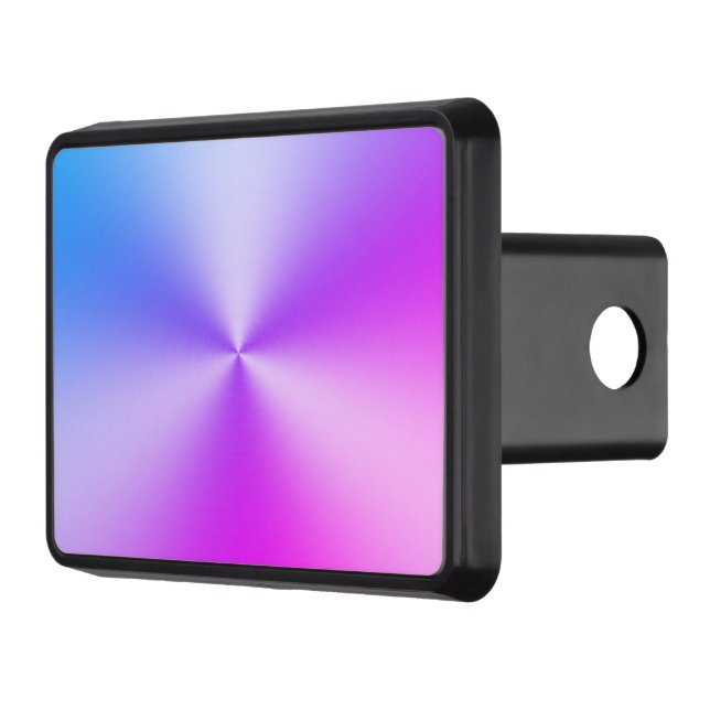 Roligt Blue och Lila Brushed Metall Titta Dragkroksskydd (Vänster)