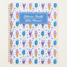 Roligt Blue och Lila Snö och isgrädde