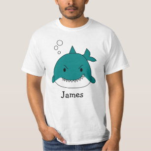 Roligt Blue Shark-Personlig T Shirt