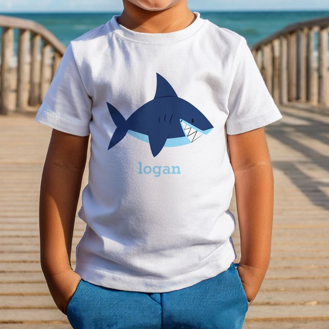 Roligt Blue Shark Tee Shirt (Skapare uppladdad)