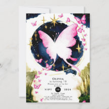 Roligt Boho Butterfly Birthday