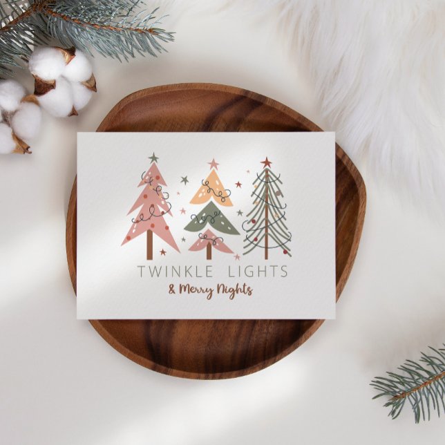 Roligt Boho Merry Nights-julkort (Skapare uppladdad)