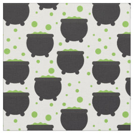 Roligt Boiling Witches Cauldron Mönster Tyg