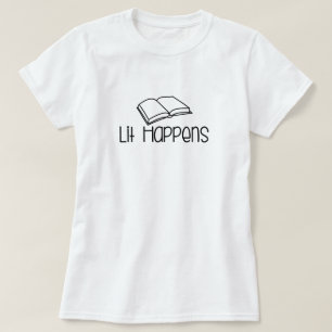Roligt Bokälskare Citat T Shirt