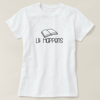 Roligt Bokälskare Citat T Shirt