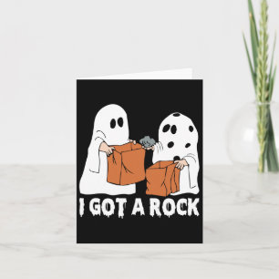 Roligt Boo Ghost Scary I Har A Sten Halloween Kort
