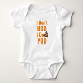 roligt boo poo halloween-design småbarn t shirt
