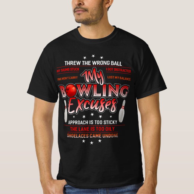 Roligt Bowling för handdukar T Shirt (Framsida)