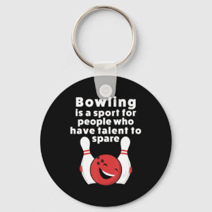 Roligt Bowling för kvinnor, Manar eller barn Nyckelring