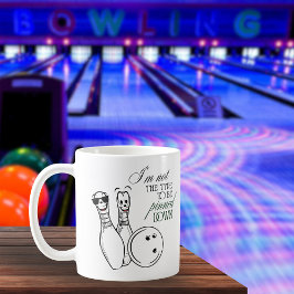 Roligt Bowling med Pinned Down Kaffemugg
