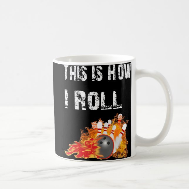 Roligt Bowling Så här gör jag Kaffemugg (Höger)