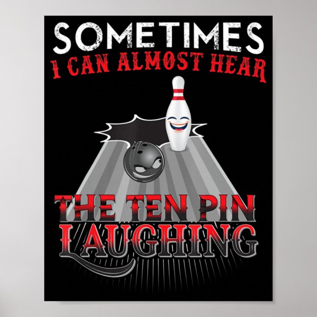 Roligt Bowling - tio stift Poster (Framsidan)