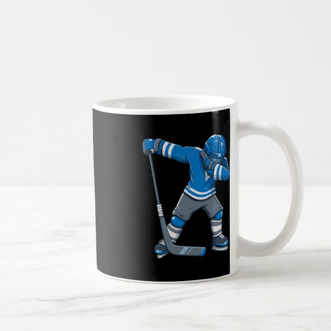 Roligt Boy Kid Ice Hockey Dab Apparel1 Kaffemugg (Höger)