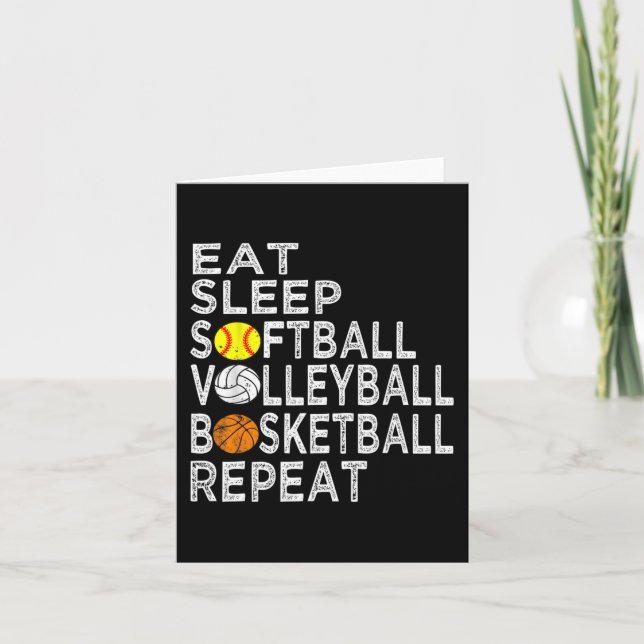 Roligt Boys av softball volleyball-softball Kort (Framsida)