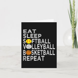 Roligt Boys av softball volleyball-softball Kort