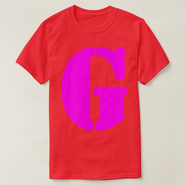Roligt Brev G Alphabet Teacher Kindergarten T Shirt (Design framsida)
